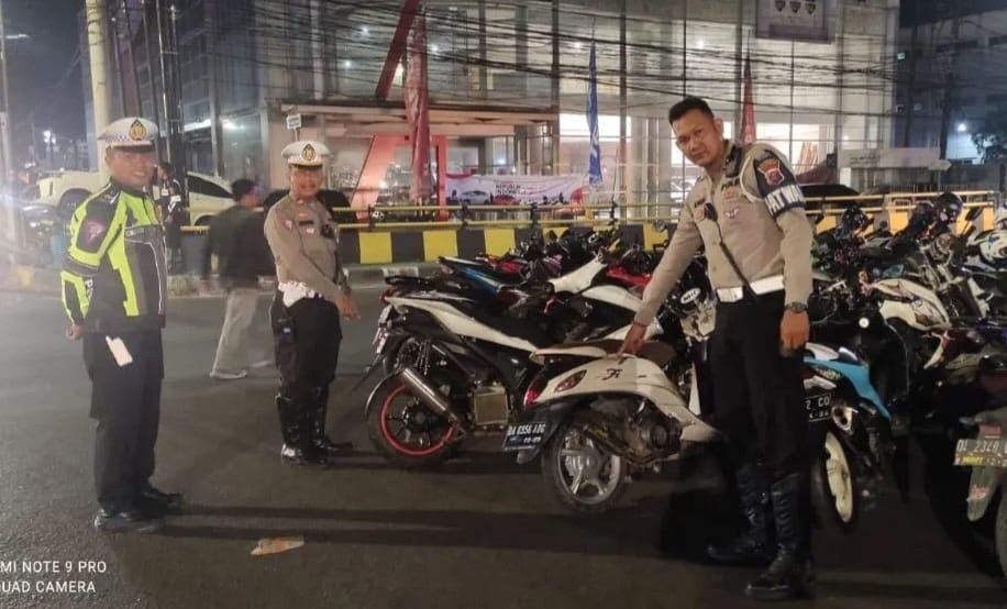 Sepeda Motor Berknalpot Brong Disita Polisi Kalimantan Post