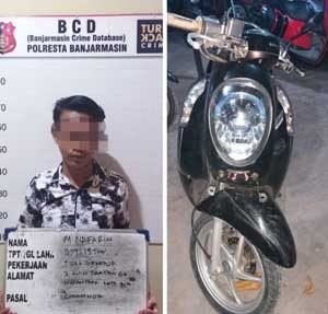 Lupa Cabut Kunci, Motor Dicuri Maling 23 Lupa Cabut Kunci, Motor Dicuri Maling