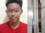 Remaja Berbaring Peluk Parang, Diamankan
