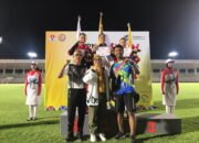 Dina Aulia pecahkan Rekor  lari 100M di POPNAS 2019