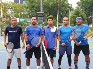 Hujan tunda laga final Tenis Piala Danrem 101/Antasari 12 Hujan tunda laga final Tenis Piala Danrem 101/Antasari