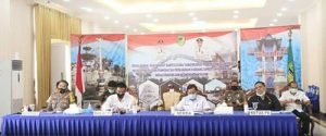 Pemkab Ikuti Rakor Pengamanan dan Penegakan Hukum Protokol Kesehatan Covid-19