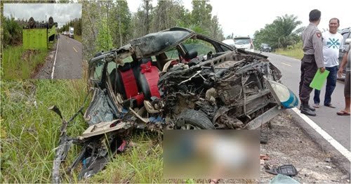 Adu Kuat Minibus dengan Truk Box, Satu Tewas 1 6 laka 4klm