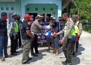 PeringatI HUT Lantas Ke-65 Satlantas Polresta Palangka Raya Salurkan Bantuan Sosial Untuk Warga