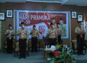 Wabup HSS Ikuti Upacara HUT Pramuka Secara Telekonferensi