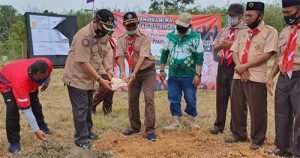 Bupati Ansharuddin Letakan BatuPertama Pembangunan Gedung Pramuka