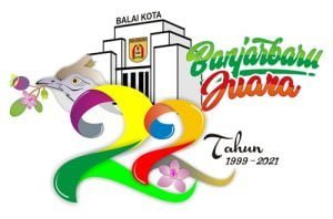 Logo Harjad Ke 22 Kota Banjarbaru Ada Karamunting dan Burung Karuang