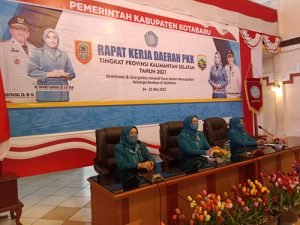 Rakerda TP-PKK Provinsi Diikuti Waket Satu TP-PKK Kotabaru Secara Virtual