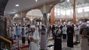 Bupati Wahid Sholat Ied di Masjid Raya At Taqwa