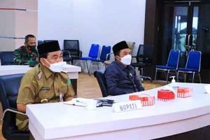 DPRD Dampingi Bupati Ikuti Pengarahan Presiden RI Secara Virtual