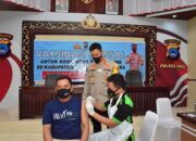 Polres HSU Sasar Tukang Ojek Diberikan Vaksin