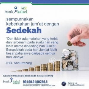 Sempurnakan Jumat Berkah Saling Membantu Bersama Bank Kalsel
