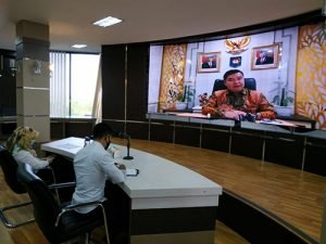 Pemkab Tanbu Ikuti Rapat Webinar
