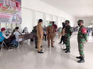 Disambut Antusias MasyarakatKodim 1008 Gelar Serbuan Vaksinasi