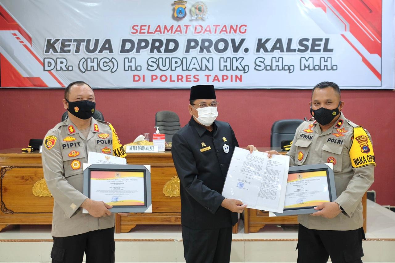 Supian HK Apresiasi Kinerja Polres Tapin dan HSS 1 IMG 20210709 WA0065