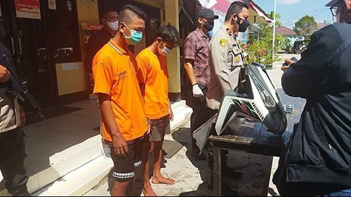 Melawan, Curanmor Ditembak 1 5 3 klm tembak curanmor