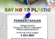 Mulai 1 Juli 2021, Bank Kalsel Tak Lagi Sediakan Kantong Plastik Pembungkus Uang di Counter Tellernya