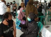 Ratusan Pedagang Pasar Bauntung Banjarbaru Terima Vaksinasi Dosis Pertama