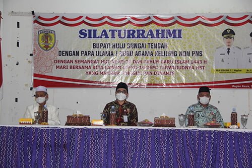 Bupati Gelar Silaturahmi dengan Alim Ulama HST di Pendopo 2 hal 2 HST 2 3 klm 5