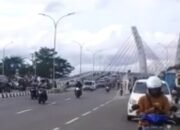 Jembatan Sungai Alalak Dibuka, Ratusan Kendaraan Meluncur