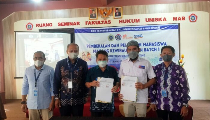 Kerjasama Magang Kewirausahaan Uniska dan WORKO.ID Kompetensi Digital Marketing