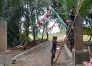 Pembangunan Gapura TMMD ke-112 Capai 45 Persen 15 Pembangunan Gapura TMMD ke-112 Capai 45 Persen