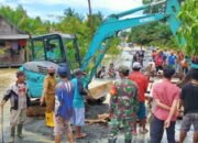 Herlambang:  Sore Ini Jembatan Semetara Penghubung Lasung Dan Satiung  Rampung
