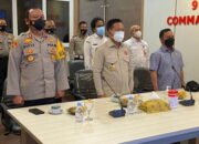 Bupati Hadiri Vicon Anev Dana Hibah Penerimaan Bintara Polri