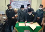 Nota Kesepakatan Terhadap Raper KUA Ekskutif Legislatif Kotabaru