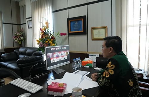 Bupati dan Wabup Ikuti Pembekalan Kepemimpinan Pembelajaran Tatap Maya II 2 hal 2 Bal 2 3 klm