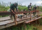 Pengerjaan Jembatan TMMD Capai 85 Persen 25 Pengerjaan Jembatan TMMD Capai 85 Persen