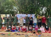 PTM Belum Diberlakukan, Satgas TMMD Hadirkan Perpustakaan Keliling 35 PTM Belum Diberlakukan, Satgas TMMD Hadirkan Perpustakaan Keliling