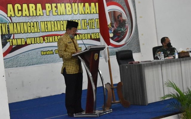 Wakil Bupati HST Secara Resmi Membuka TMMD Ke-112 Kodim 1002/HST 2 resmi1