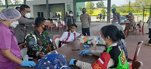 15 Bartim1 Satlantas Polres Bartim laksanakan penertiban protokol kesehatan