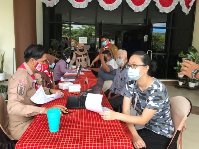 Dukung Tekan Covid-19, Kwarda Pramuka Kalsel Gelar Vaksin Lagi 1 IMG 20211012 WA0089 scaled