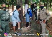 Asik “Santai” di Hutan Pinus 4, Pasangan Remaja Diamankan Satpol PP Banjarbaru