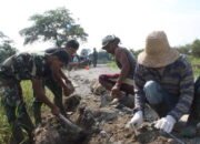 Peduli Lingkungan, Satgas TMMD dengan Warga Perbaiki Pondasi Batas Kanan Kiri Jalan 24 Peduli Lingkungan, Satgas TMMD dengan Warga Perbaiki Pondasi Batas Kanan Kiri Jalan