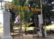 Pemasangan Nama Gapura TMMD ke-112 Tahap Pengecetan 31 Pemasangan Nama Gapura TMMD ke-112 Tahap Pengecetan