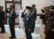 Kodim 1022 Tanbu Ikuti Upacara Peringatan HUT ke-76 TNI