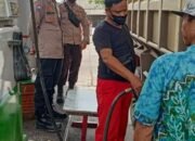 Polsek Anjir Pasar, Melakukan Pengawasan di SPBU 18 Polsek Anjir Pasar, Melakukan Pengawasan di SPBU