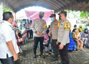 Kapolres HSU Tinjau Pelaksanaan “Vaksinasi Serentak Indonesia”