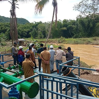 Aulia Gelar Rakor Tanggap Darurat Banjir Langsung Cek Kanal Banjir 1 hal 2 HST 4 klm