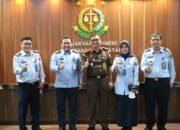 Jalin Silaturahmi, Plt Kakanwil Bersama Pimti Pratama Kanwil Kemenkumham Kalsel Kunjungi Kejati Kalsel