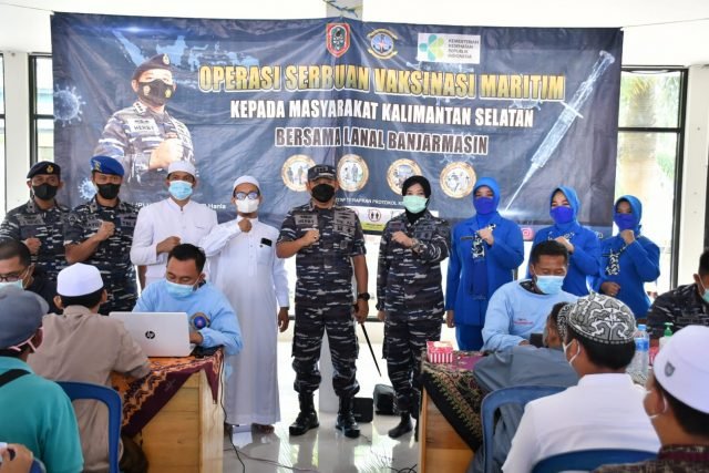 Cegah Wabah Covid-19, Lanal Banjarmasin Gelar Servak Maritim di Pondok Pesantren Darul Ilmi 1 IMG 20220124 WA0052 scaled