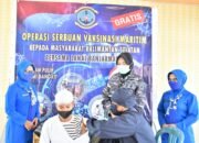 Hentikan Laju Covid-19, Lanal Banjarmasin Kebut Vaksinasi Maritim di Pondok Pesantren Darul Ilmi