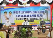 Forum Konsultasi Publik HSS Sempurnakan Ranwal RKPD 2023