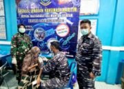 Putus Mata Rantai Covid-19, Lanal Banjarmasin Gelar Servak Warga Lansia Kelayan Barat