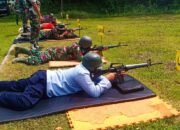 Kodim 1002 HST Latih Pegawai Rutan Kelas IIB Barabai Keterampilan Menembak Senjata Ringan