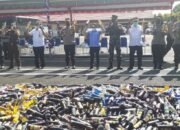 Jelang Ramadhan, Polres Tapin bersama Forkompinda, Toga dan Tomas Musnahkan Ribuan Miras