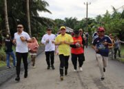 Bersama Warga Tegal Rejo Bupati Meriahkan Jalan Santai
